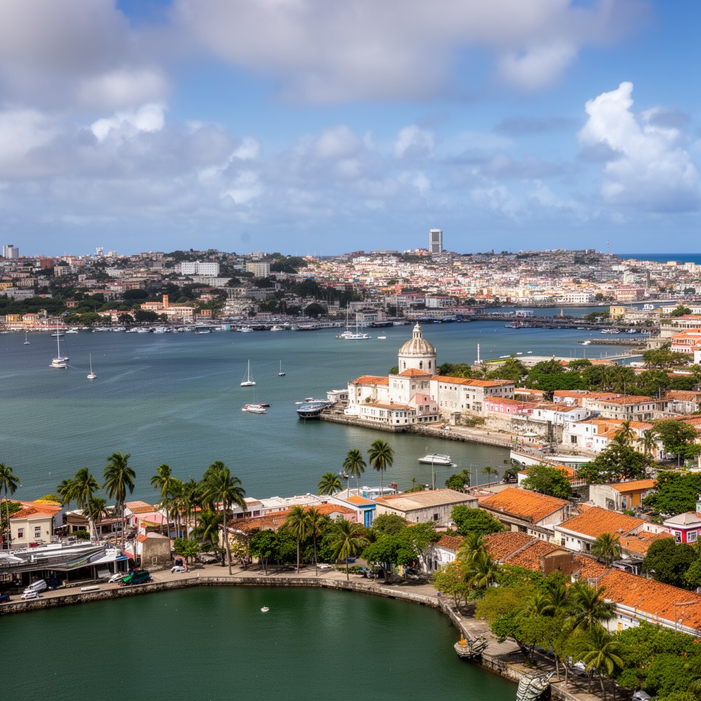 AI-generated illustration of San Juan Bay
