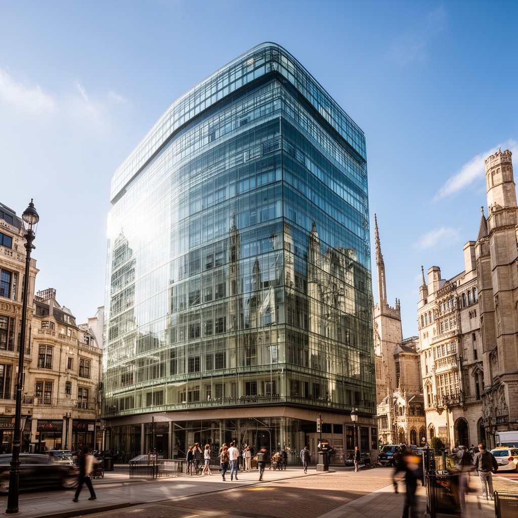 AI-generated illustration of Great Minster House, London