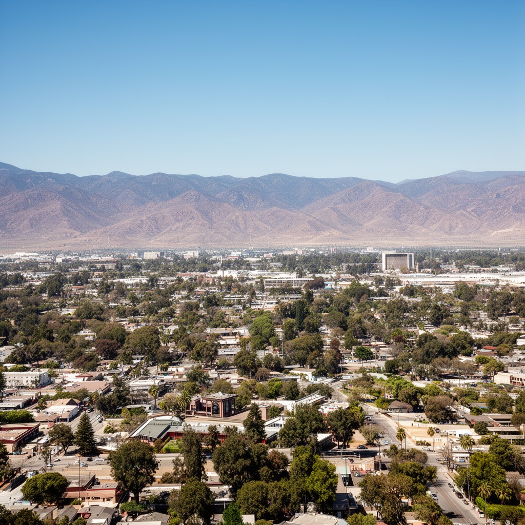 AI-generated illustration of Visalia, California