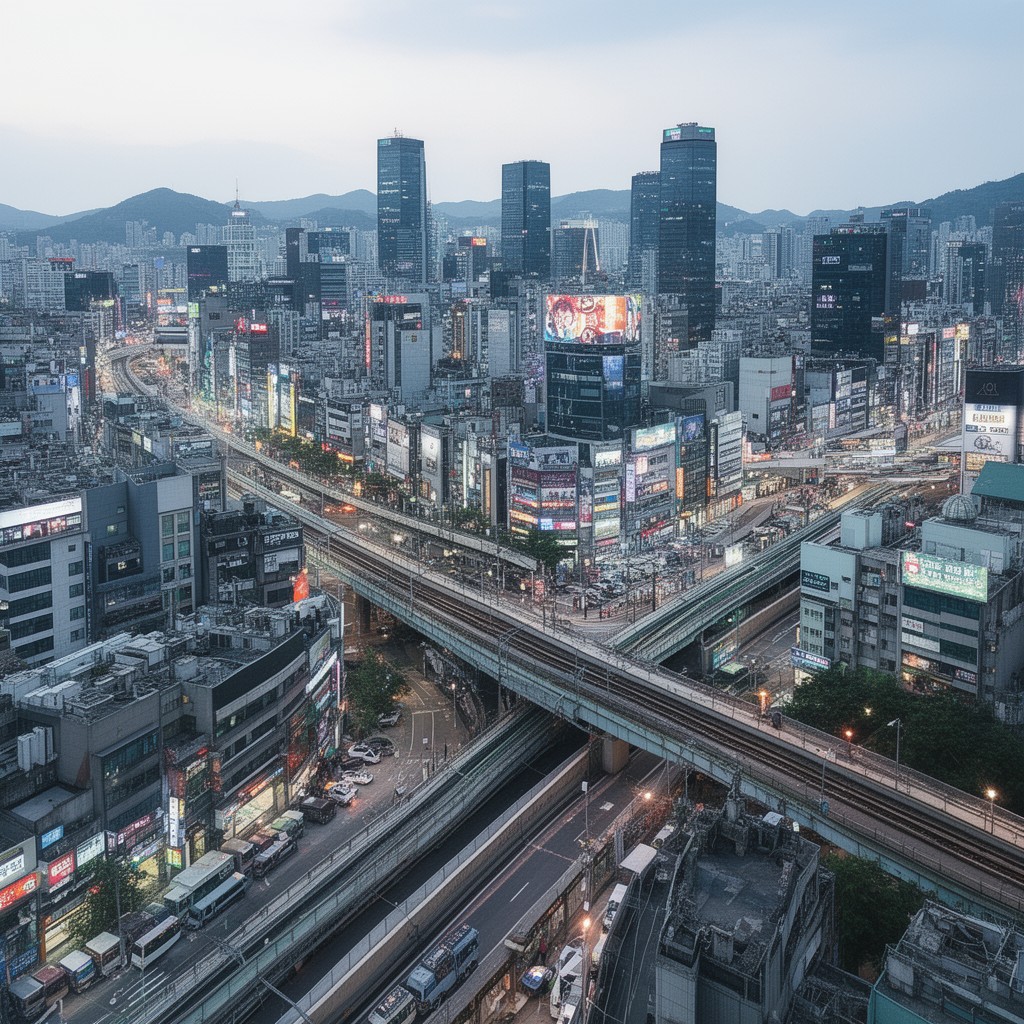 AI-generated illustration of Busanjin District