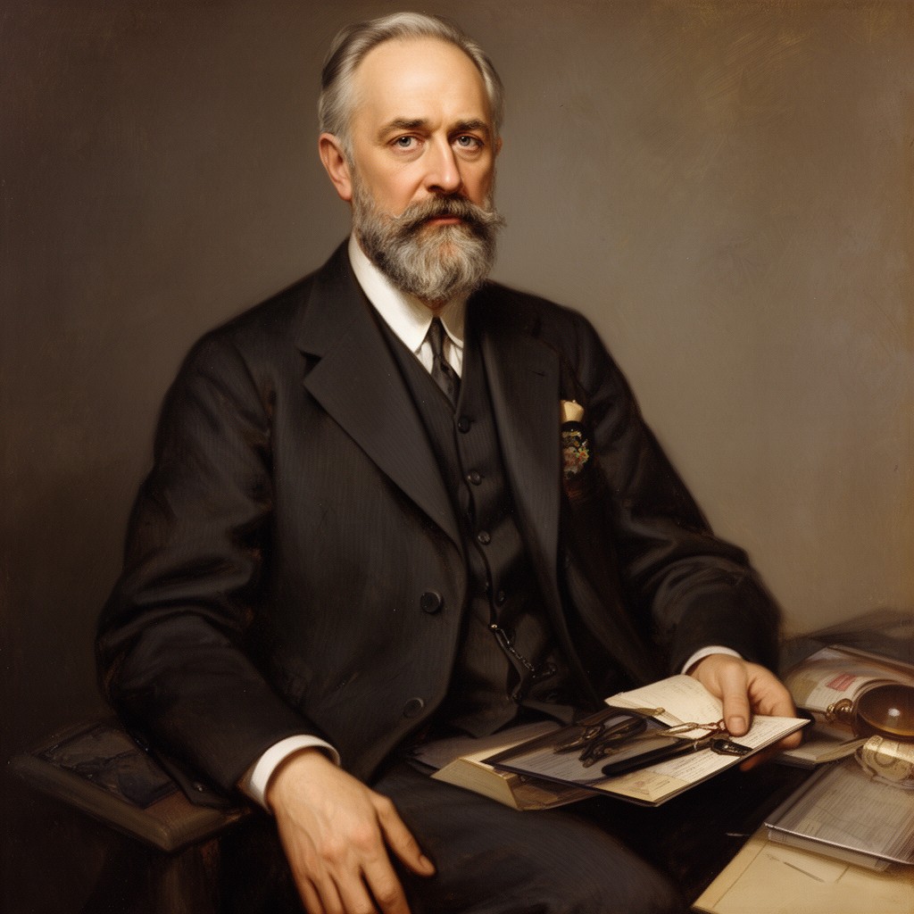 AI-generated illustration of Emil Fischer