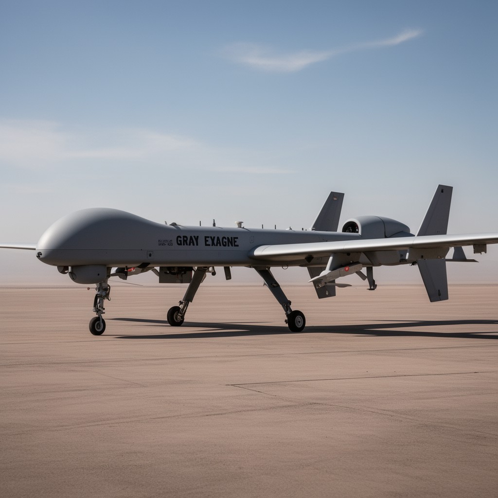 AI-generated illustration of MQ-1C Gray Eagle