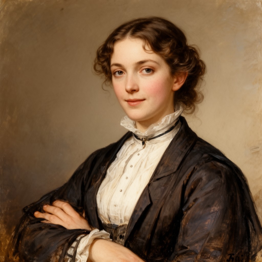 AI-generated illustration of Minna Gauss