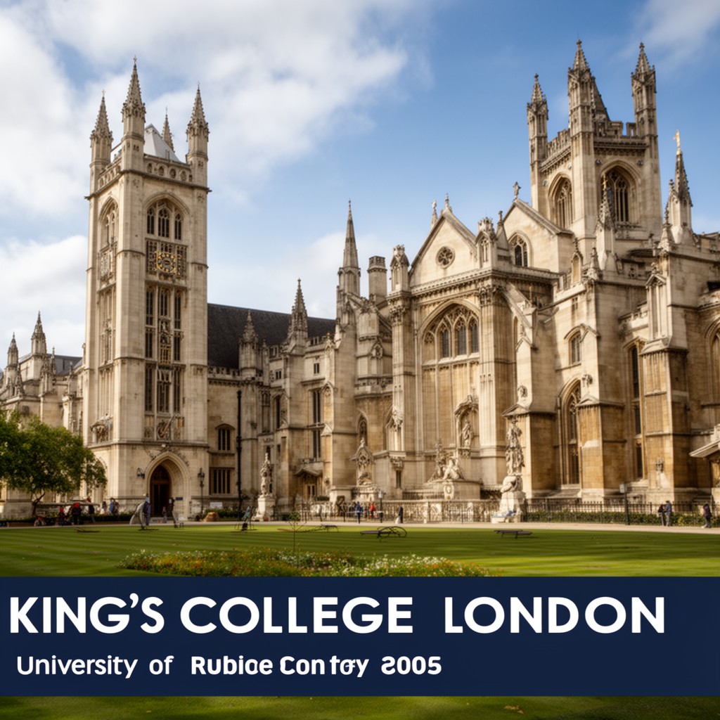AI-generated illustration of King’s College London