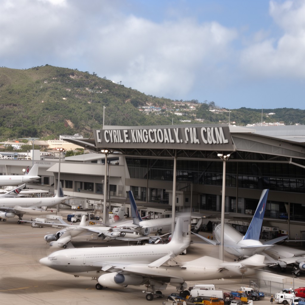 AI-generated illustration of Cyril E. King Airport