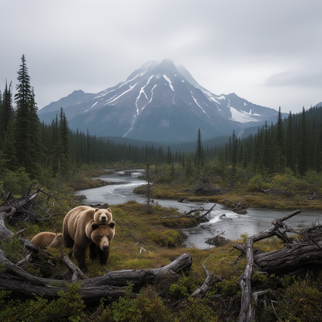 AI-generated illustration of Katmai National Park and Preserve