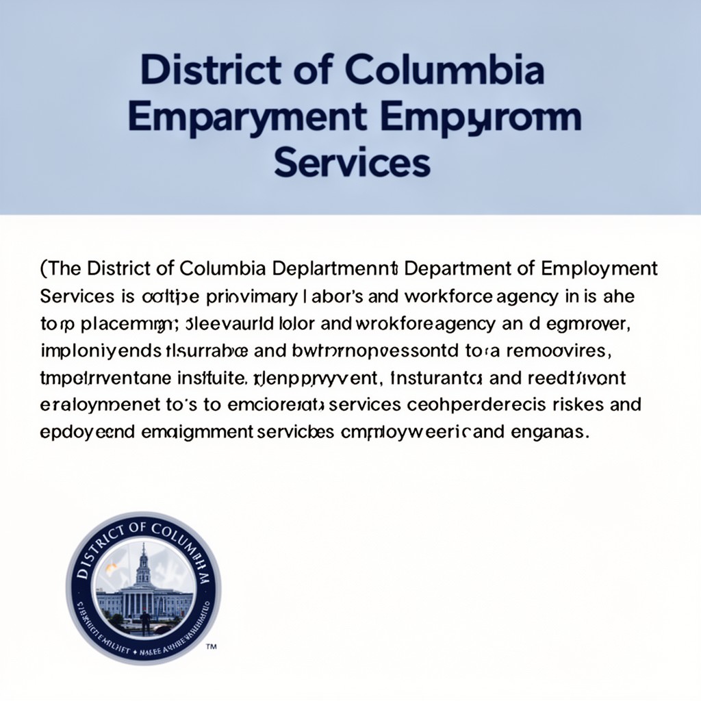 AI-generated illustration of District of Columbia Department of Employment Services