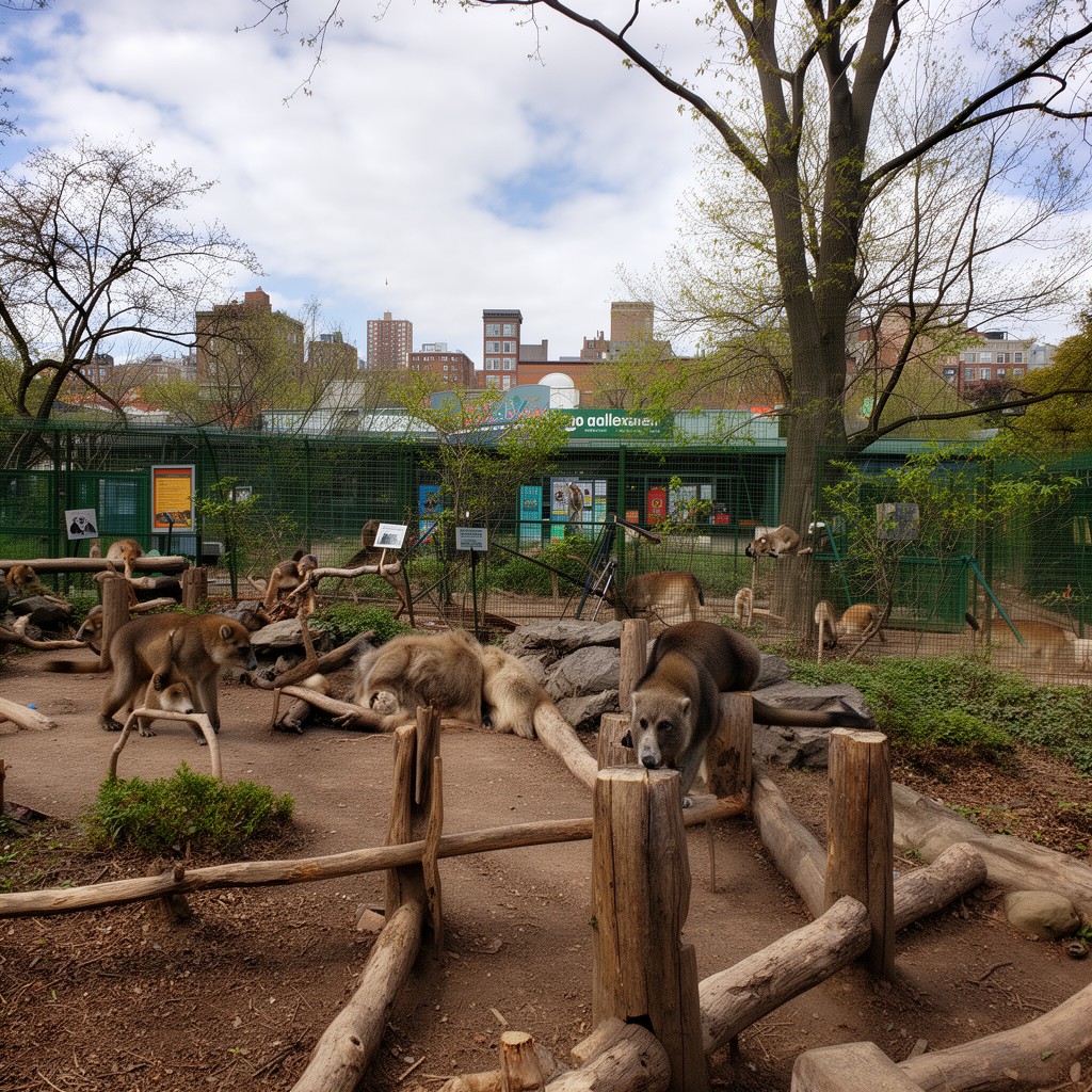AI-generated illustration of Staten Island Zoo