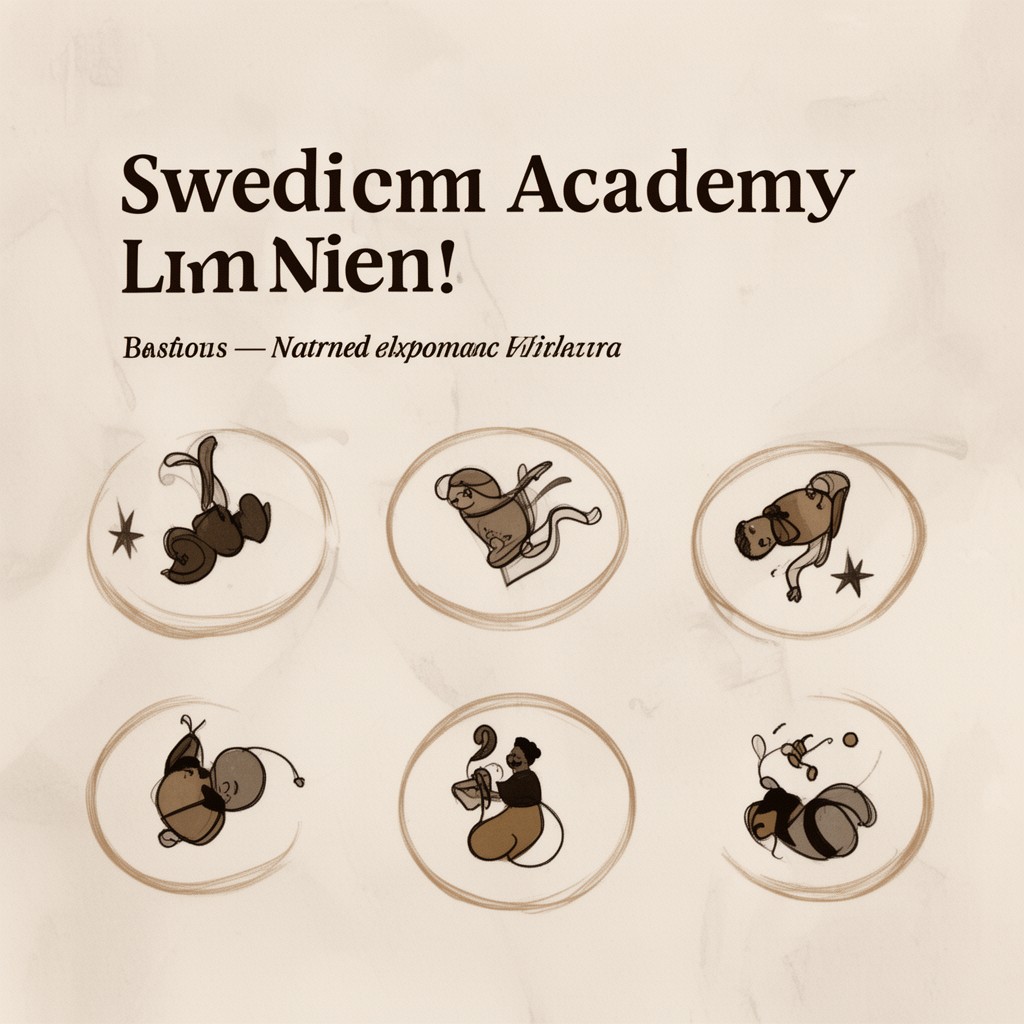 AI-generated illustration of Swedish Academy scandal