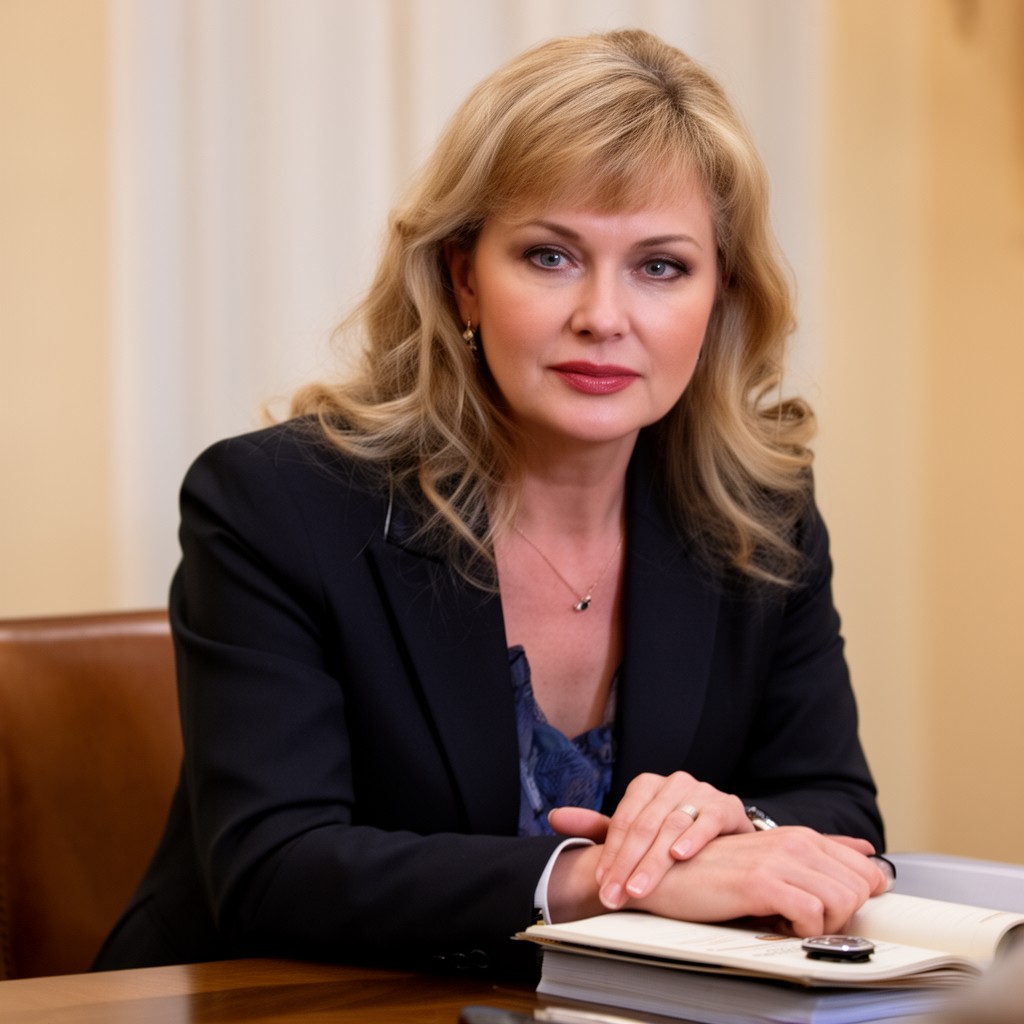 AI-generated illustration of Lyudmila Putina