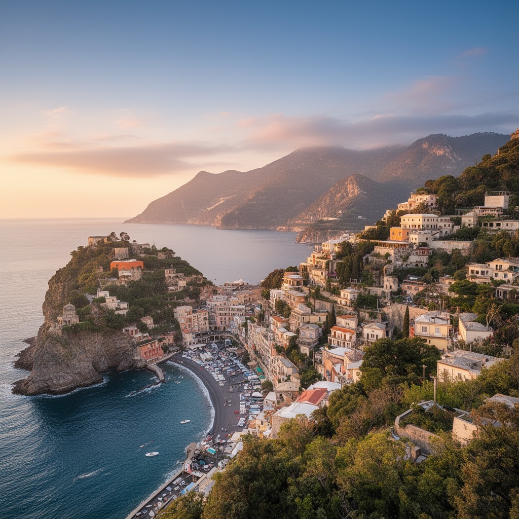 AI-generated illustration of Ischia
