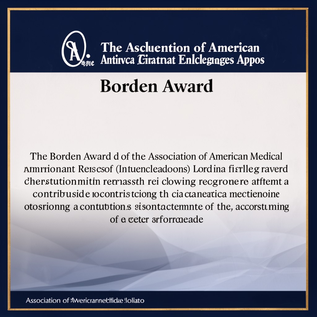 AI-generated illustration of Borden Award of the Association of American Medical Colleges