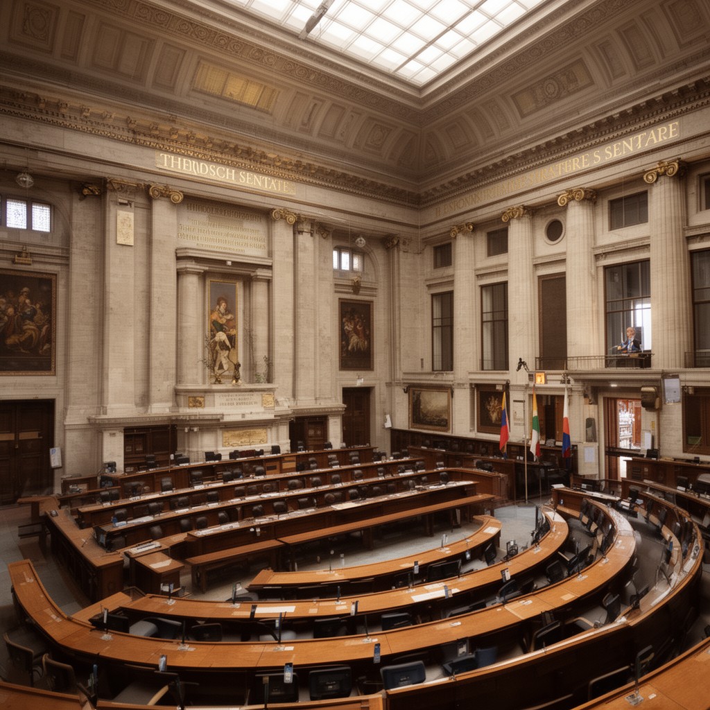 AI-generated illustration of Dutch Senate
