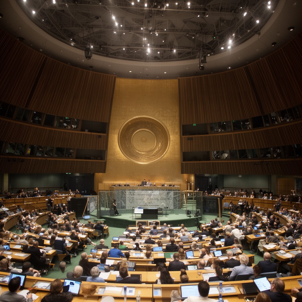 AI-generated illustration of General Assembly Hall