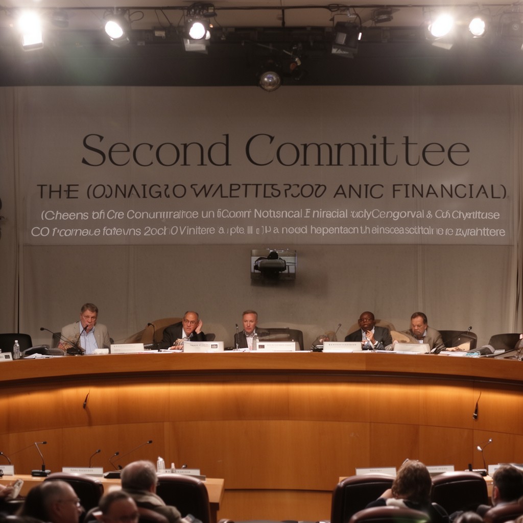 AI-generated illustration of Second Committee (Economic and Financial)