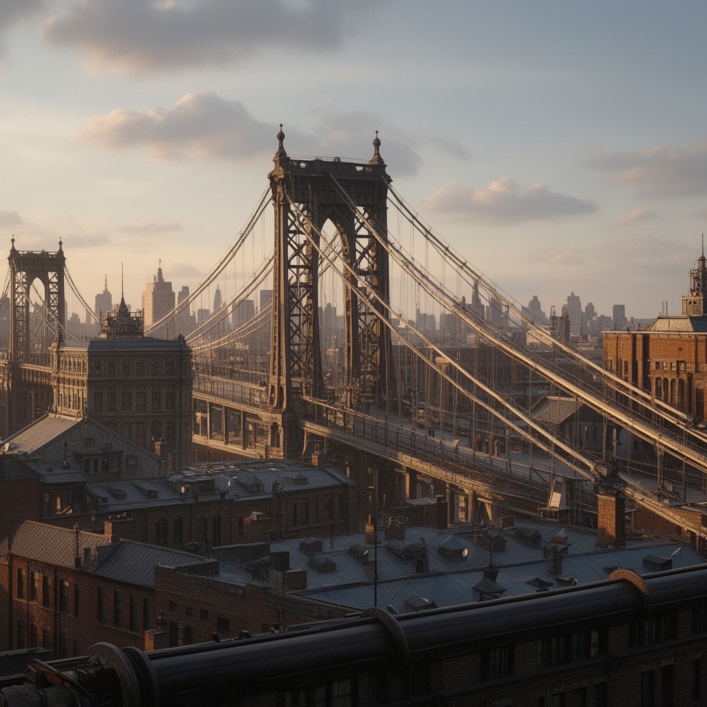 AI-generated illustration of John A. Roebling’s Sons Company
