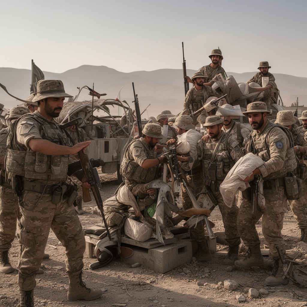 AI-generated illustration of Afghan National Army