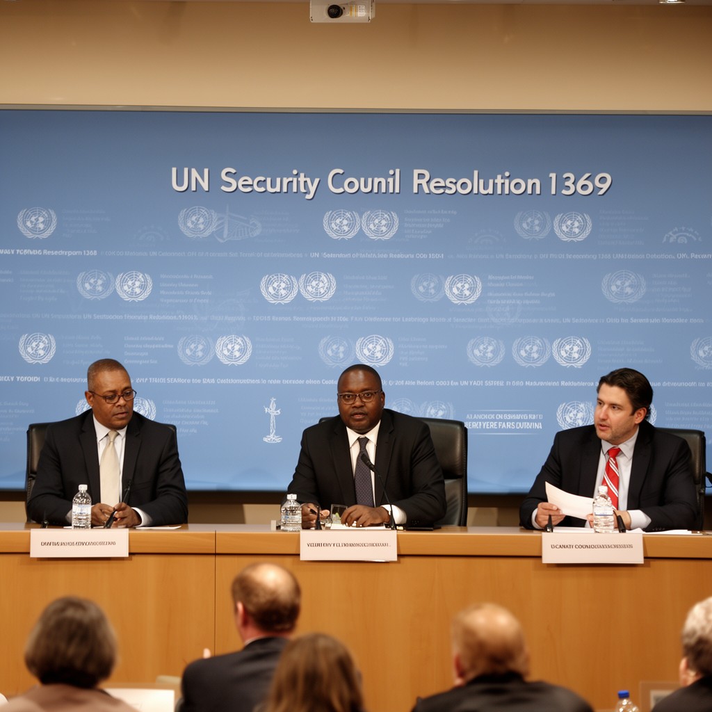 AI-generated illustration of UN Security Council Resolution 1368