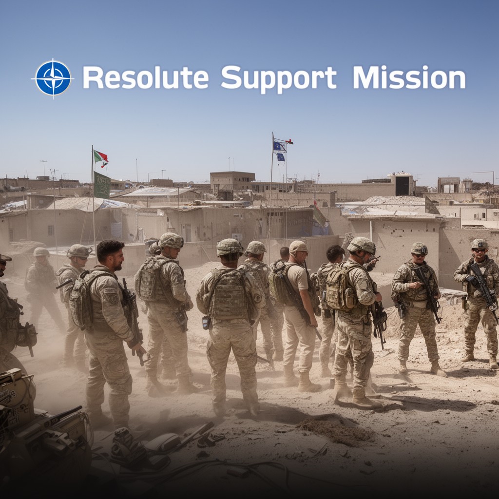 AI-generated illustration of Resolute Support Mission