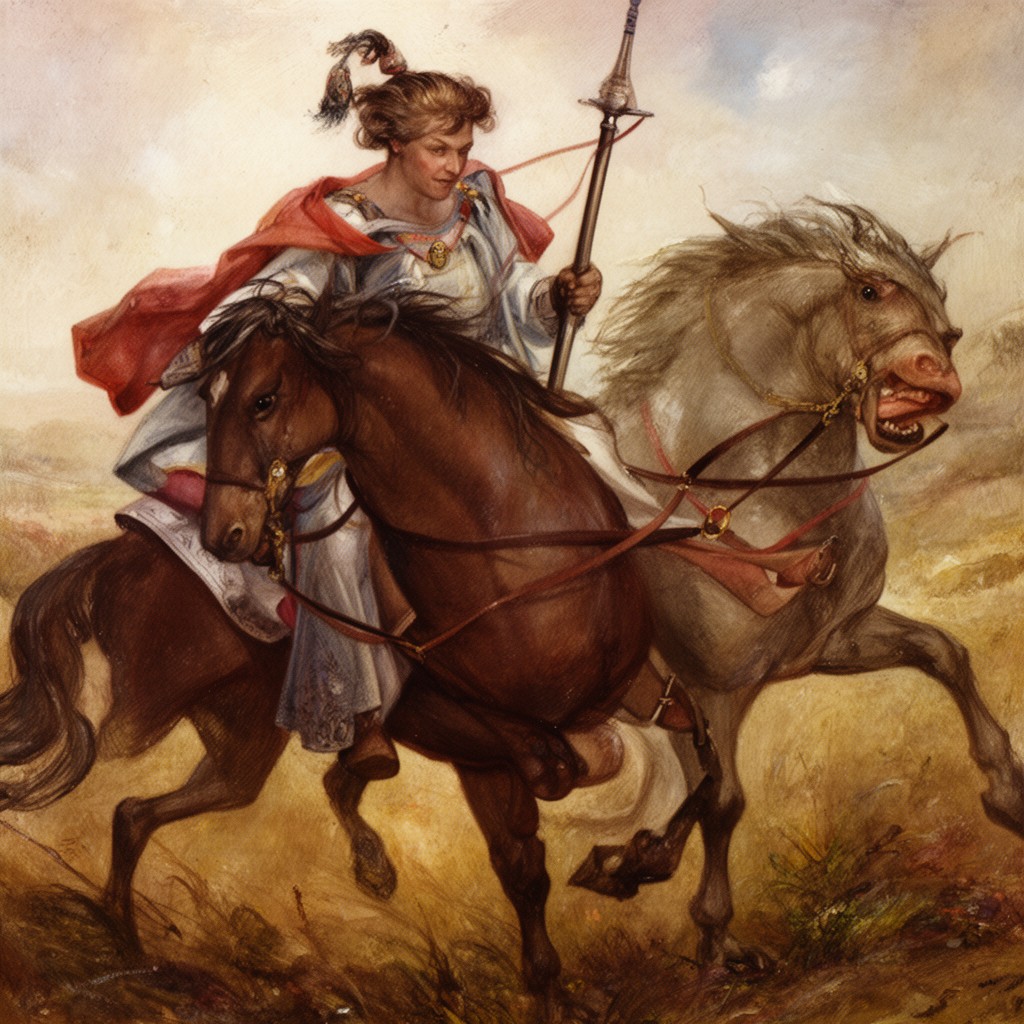 AI-generated illustration of St George