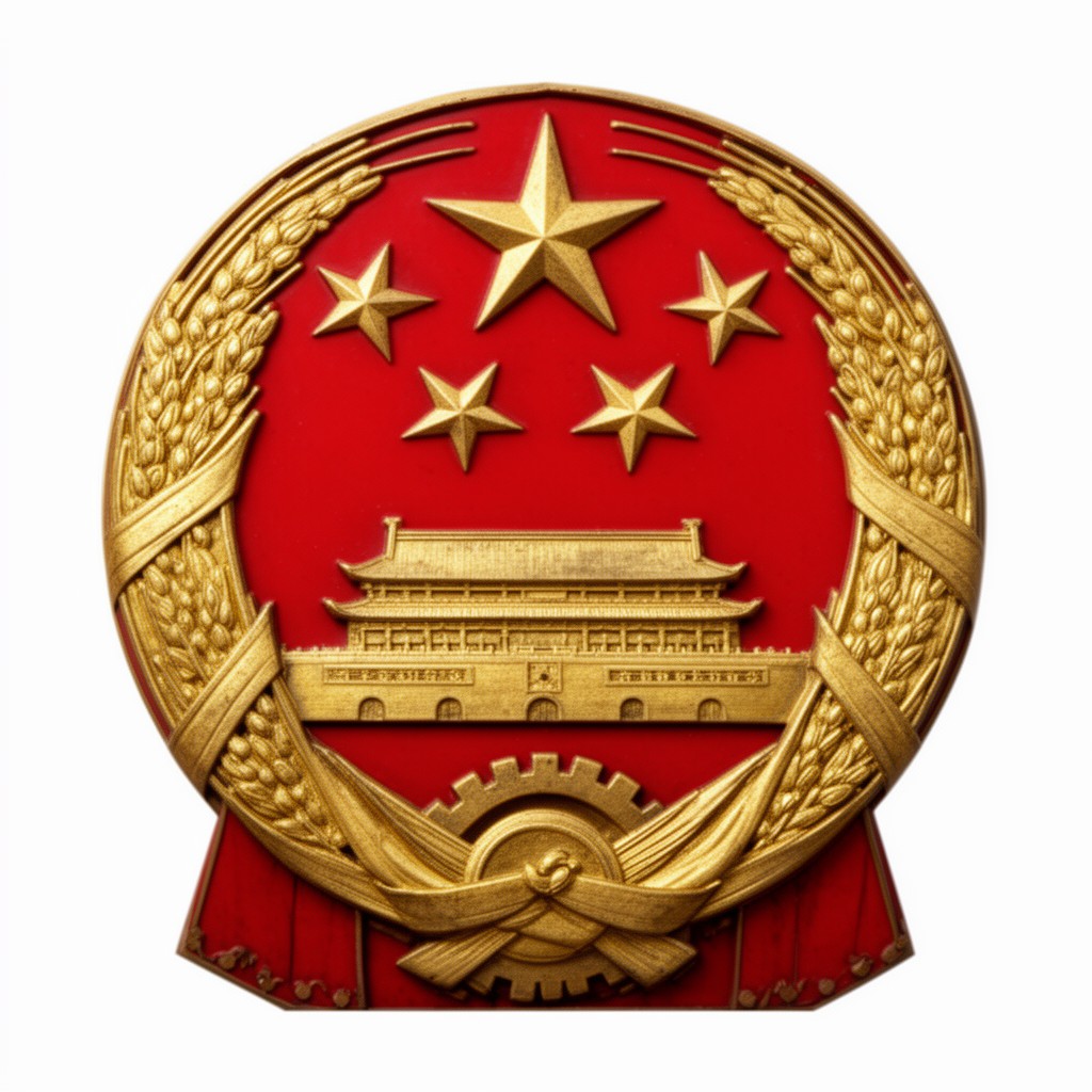 AI-generated illustration of National Emblem of the People's Republic of China