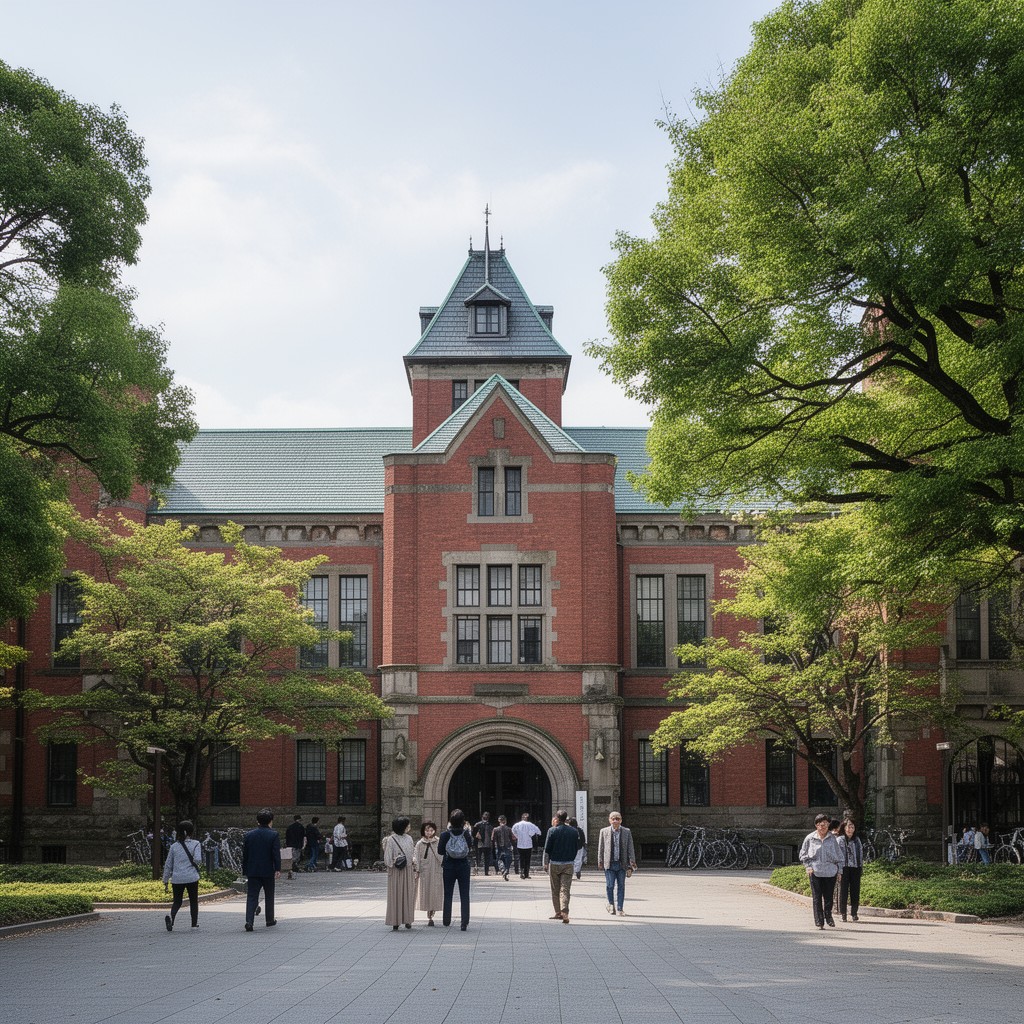 AI-generated illustration of Hongo Campus