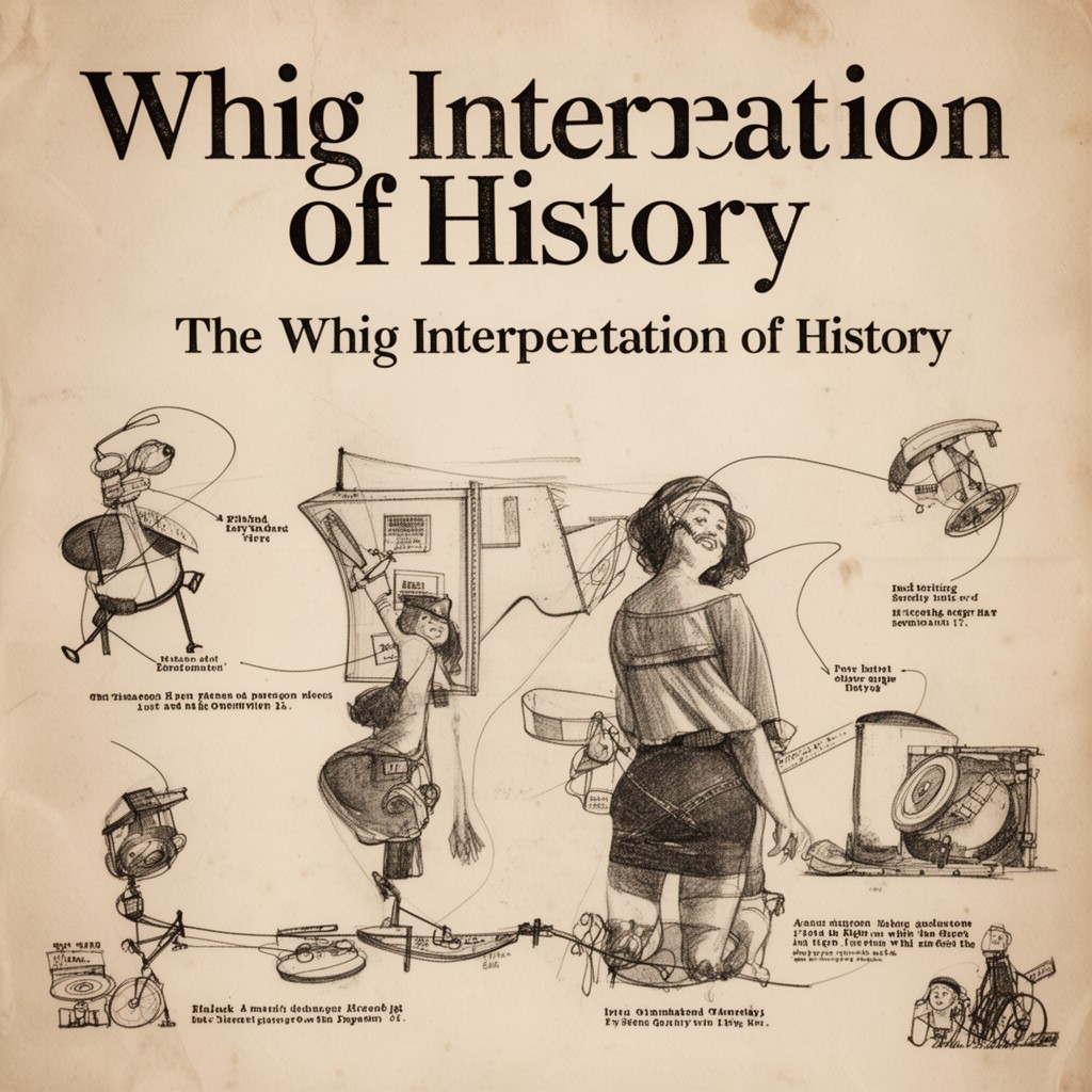 AI-generated illustration of Whig interpretation of history
