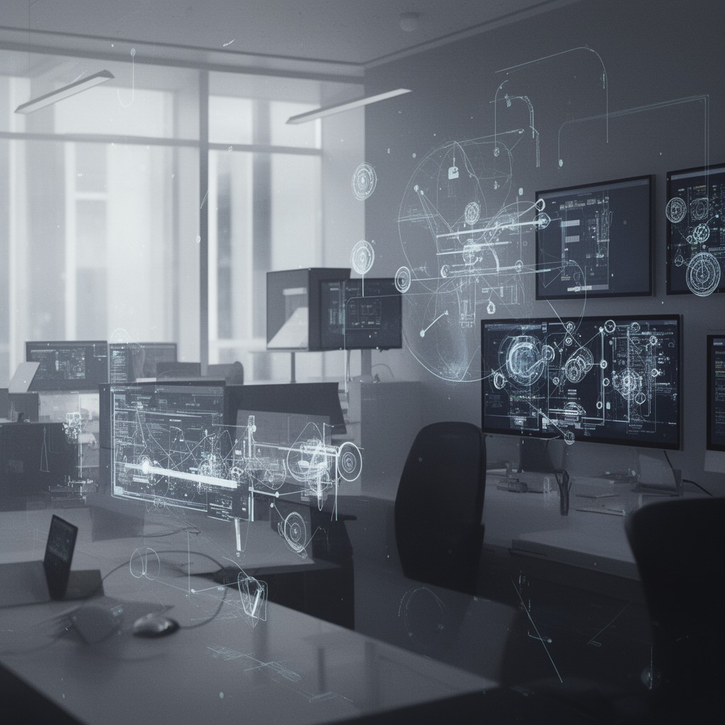 AI-generated illustration of Graduate School of Information Science and Technology