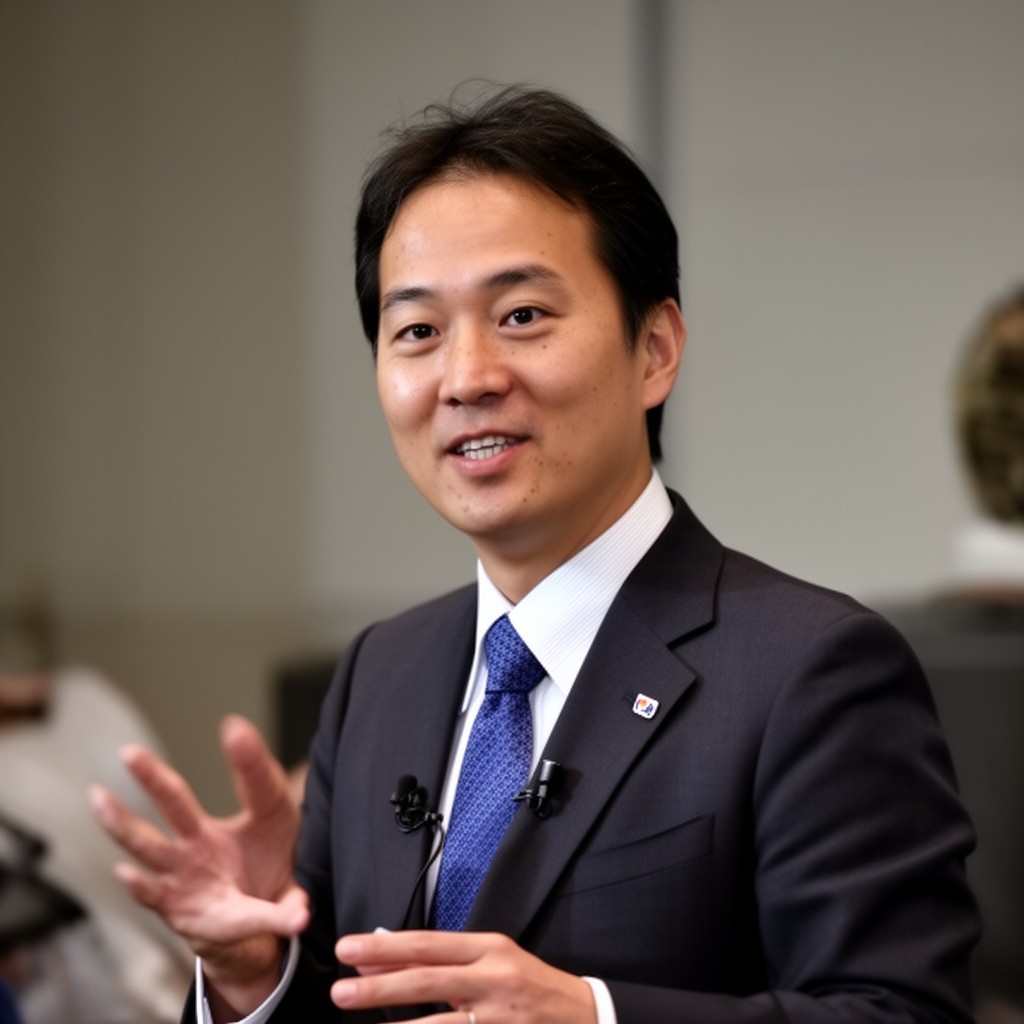AI-generated illustration of Masayoshi Son