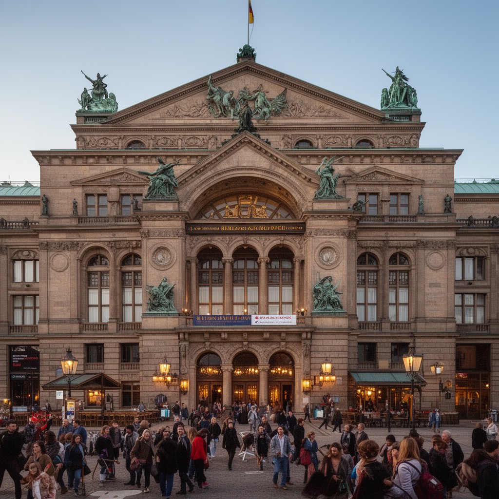 AI-generated illustration of Berlin State Opera