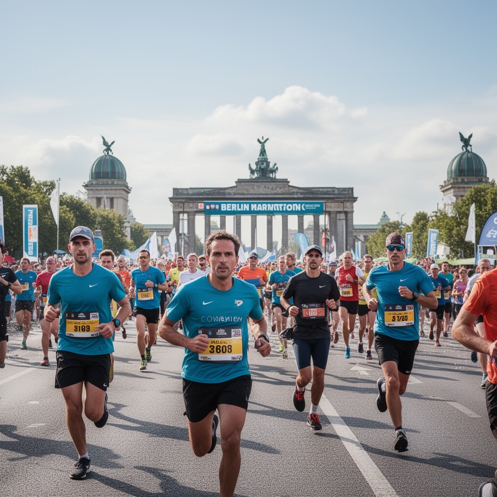 AI-generated illustration of Berlin Marathon