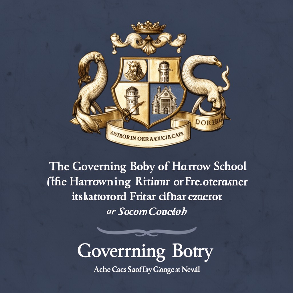 AI-generated illustration of Governing Body of Harrow School