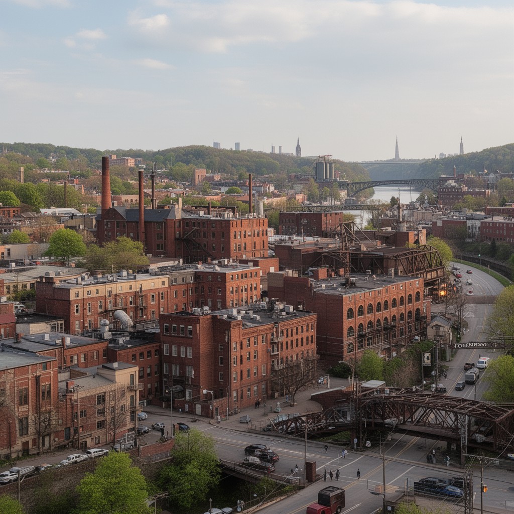 AI-generated illustration of Reading, Pennsylvania