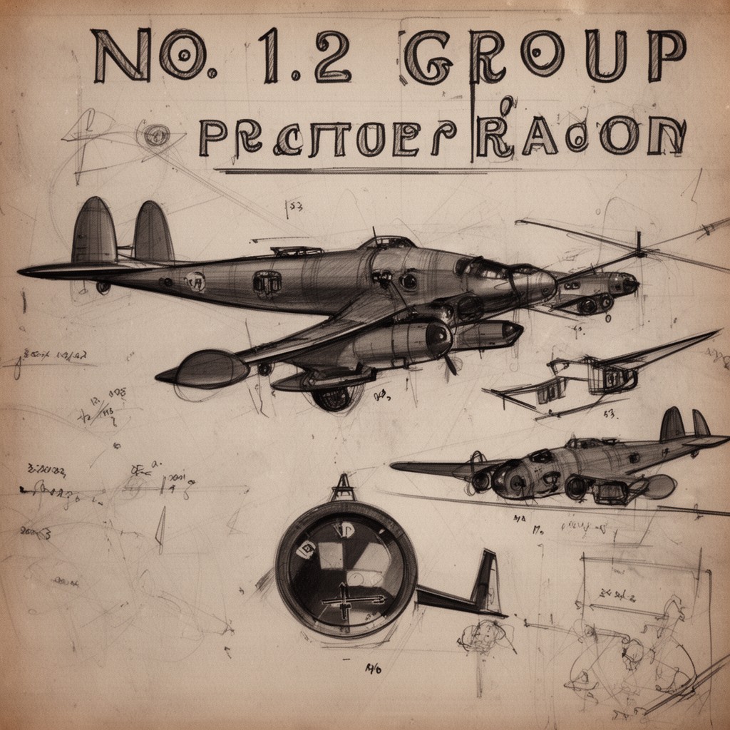 AI-generated illustration of No. 12 Group RAF