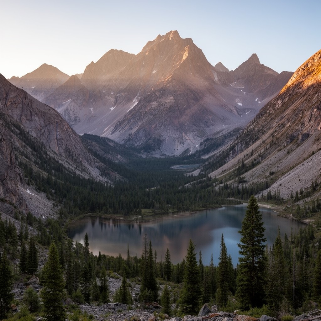AI-generated illustration of Eastern Sierra