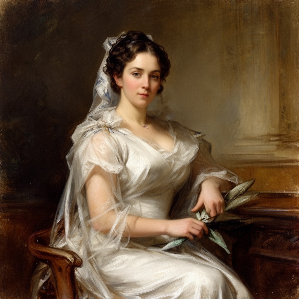 AI-generated illustration of Frances Anne Emily Vane