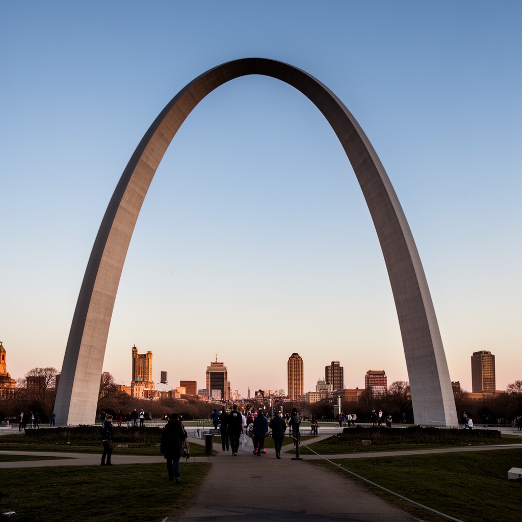 AI-generated illustration of Gateway Arch