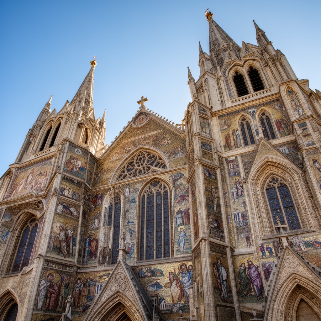 AI-generated illustration of Cathedral Basilica of Saint Louis