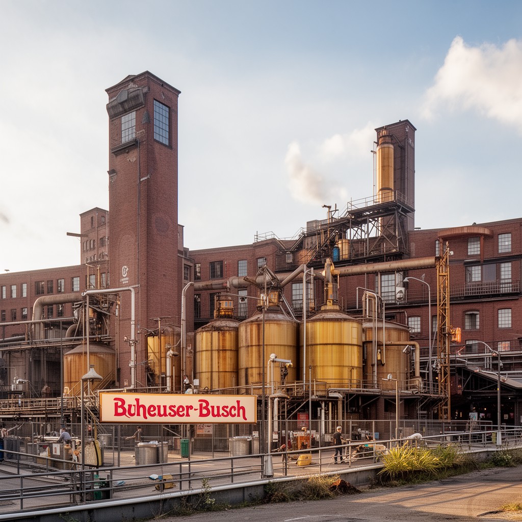AI-generated illustration of Anheuser-Busch Brewery