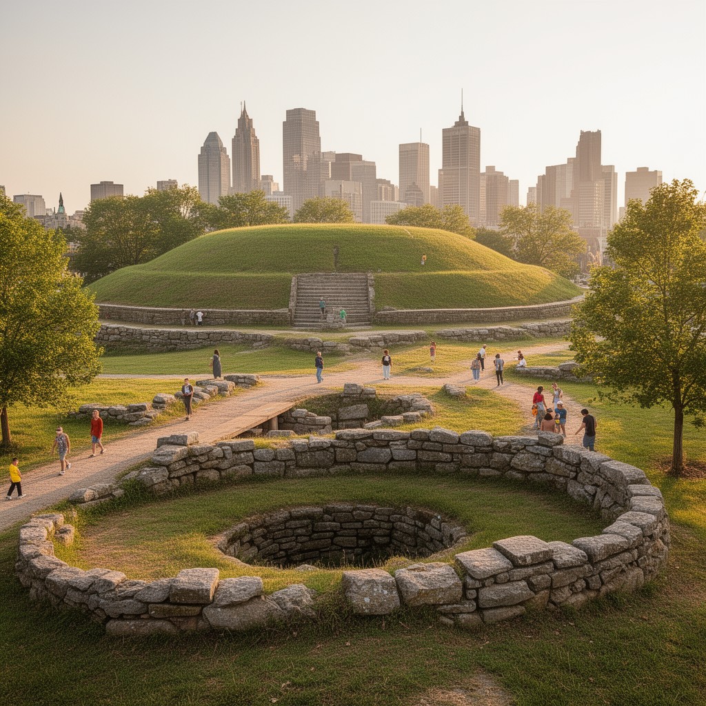 AI-generated illustration of Mound City