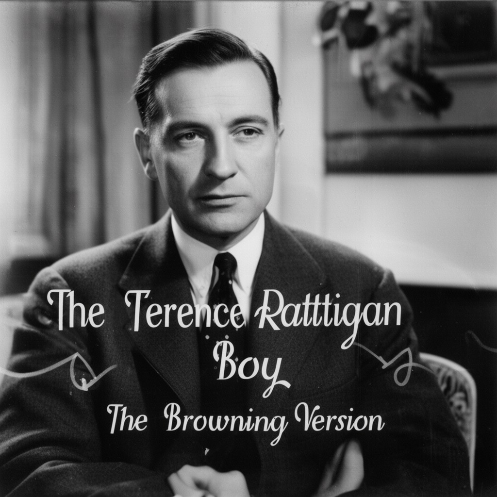 AI-generated illustration of Terence Rattigan
