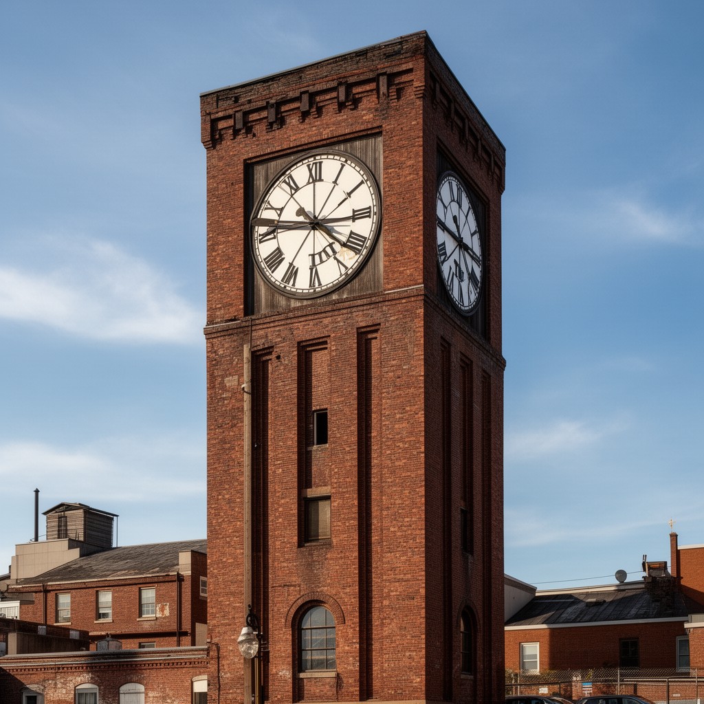 AI-generated illustration of Ayer Mill Clock Tower