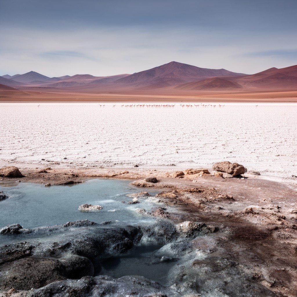 AI-generated illustration of salar de Atacama