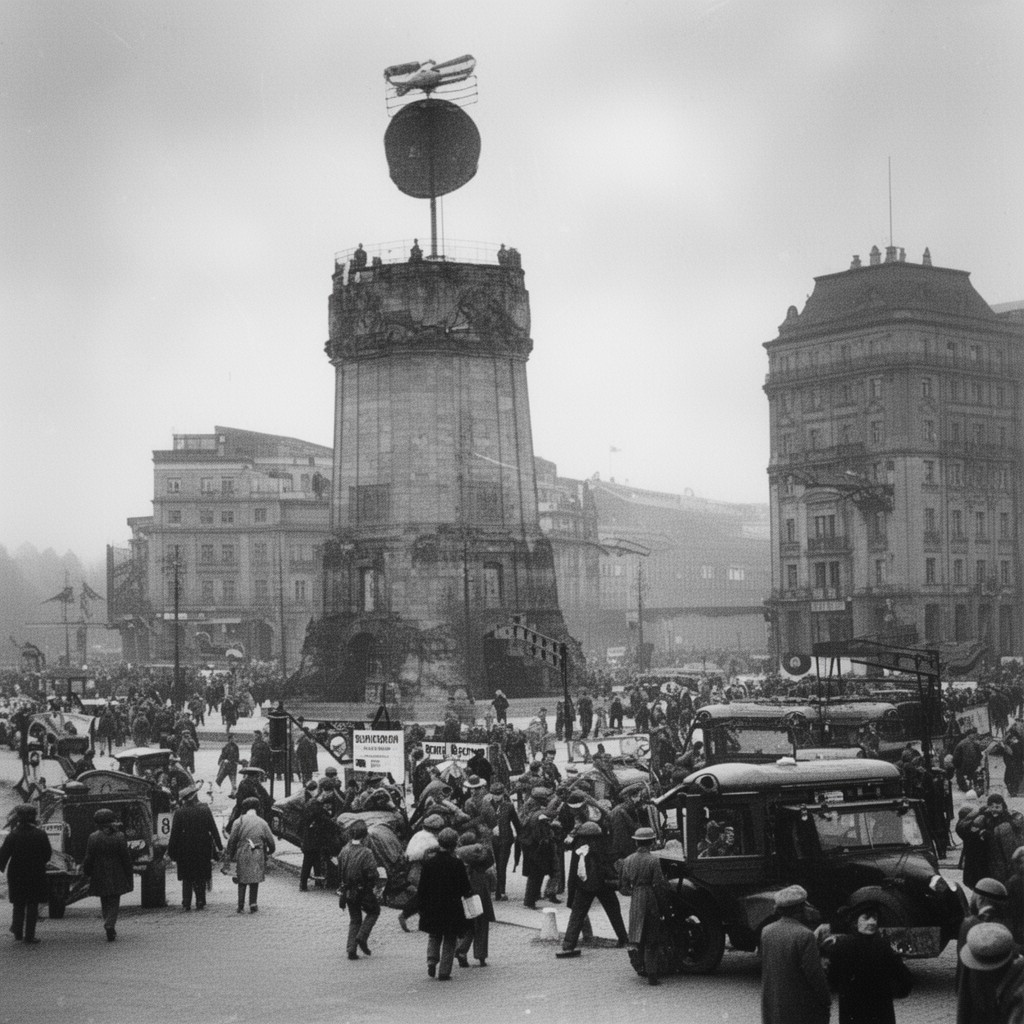 AI-generated illustration of Berlin Crisis