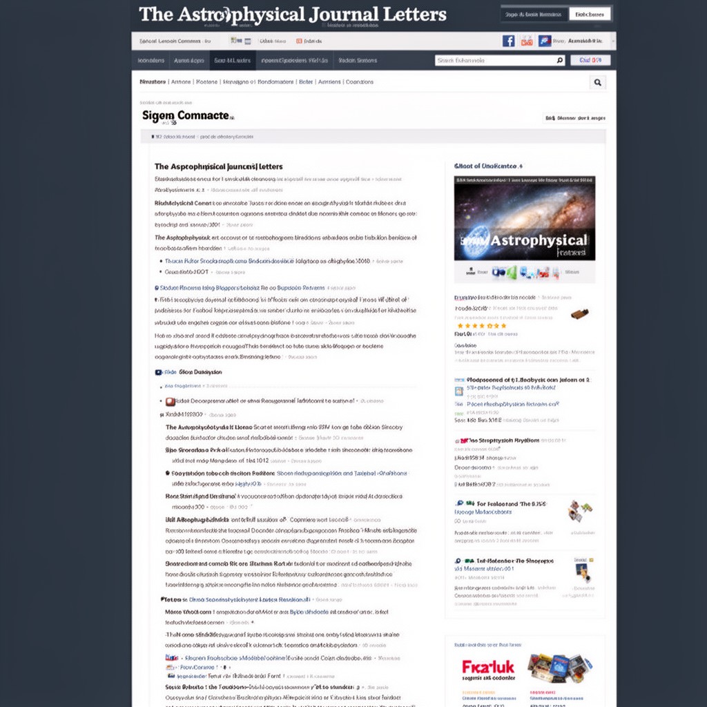 AI-generated illustration of The Astrophysical Journal Letters
