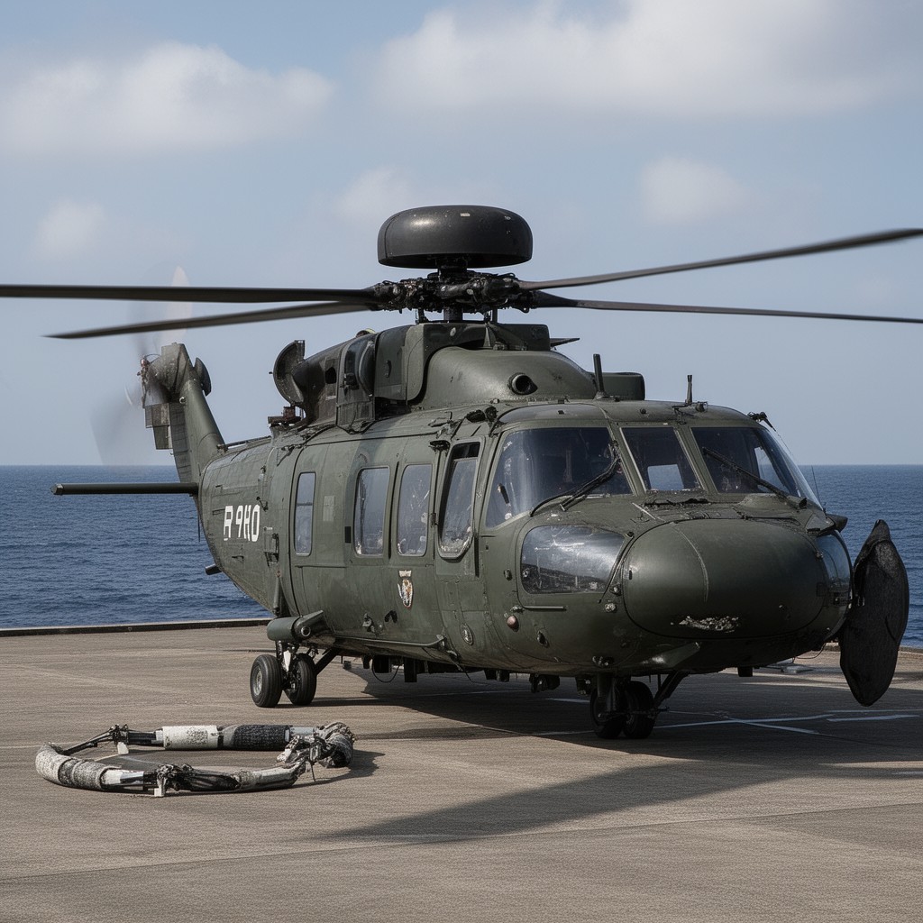 AI-generated illustration of Sikorsky VH-3D Sea King
