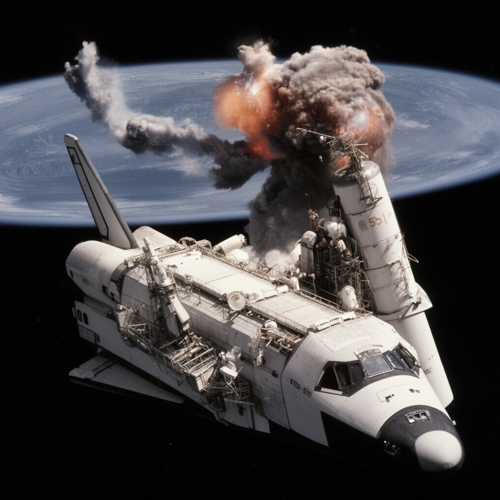 AI-generated illustration of STS-51L