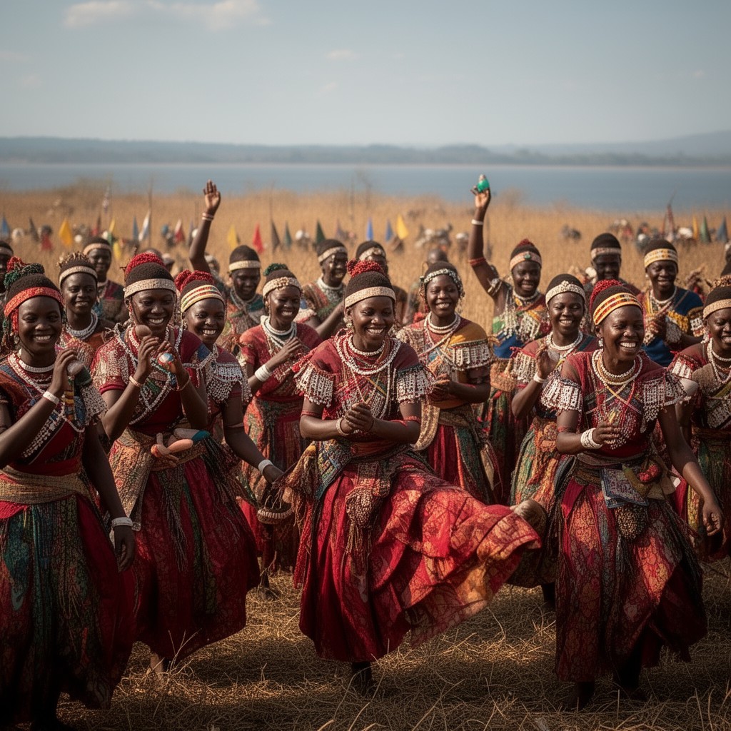 AI-generated illustration of Sukuma people