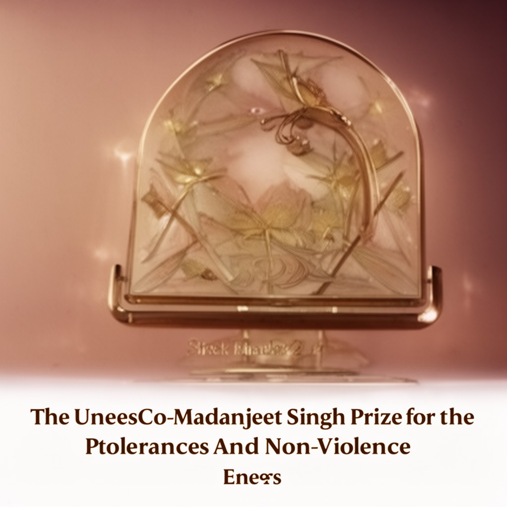 AI-generated illustration of UNESCO-Madanjeet Singh Prize for the Promotion of Tolerance and Non-Violence