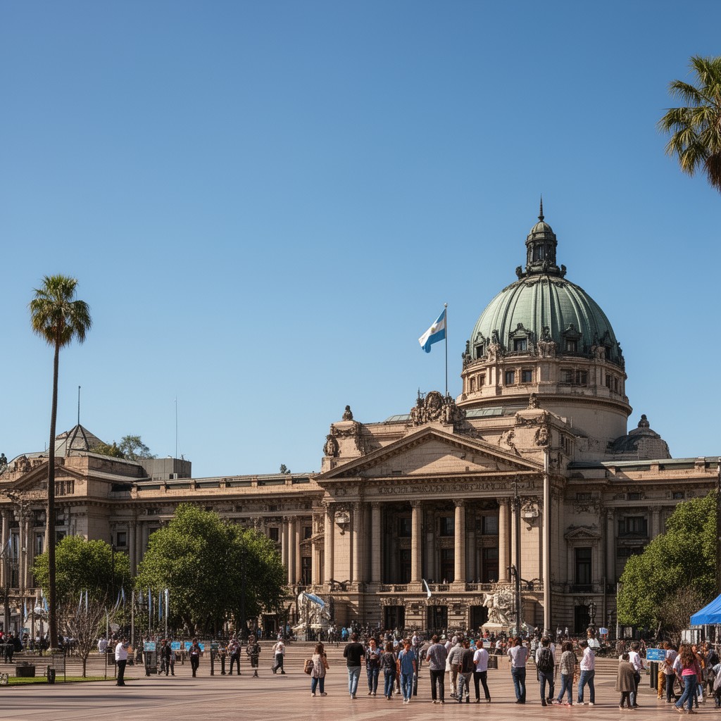 AI-generated illustration of National Congress of Argentina